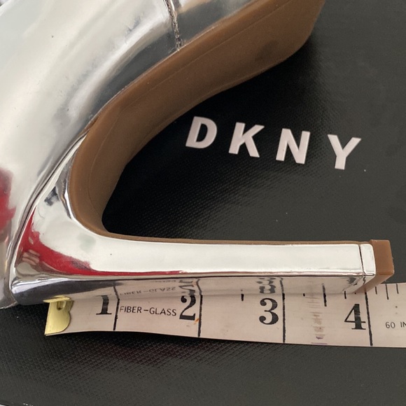 DKNY silver open toe silver heels-BNIB - Picture 10 of 10